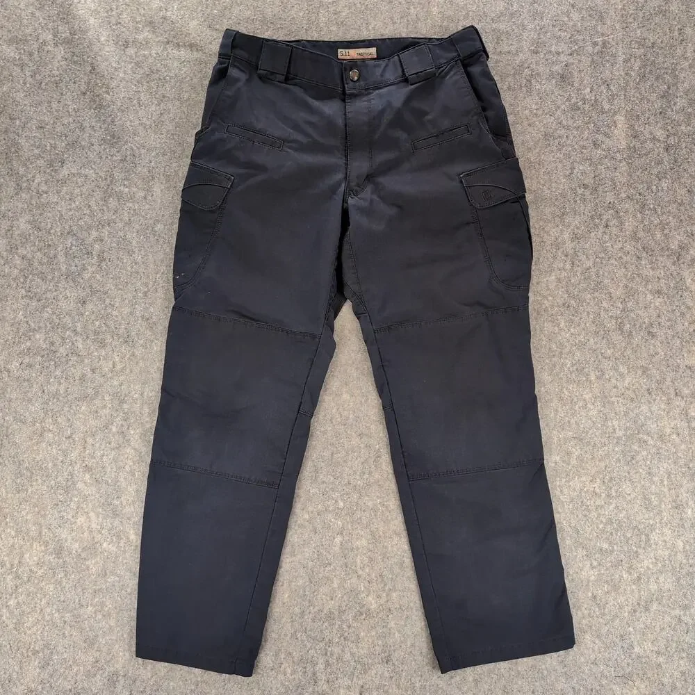 5.11 Tactical Pants Mens 44x32 Navy Blue Cargo Ripstop Workwear Utility